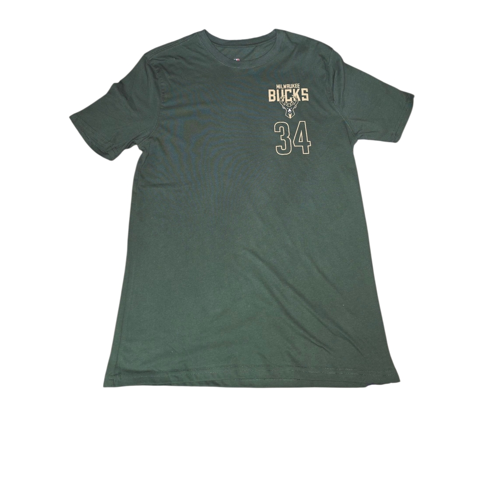 New NBA Milwaukee Bucks Green Graphic Tee Shirt Small